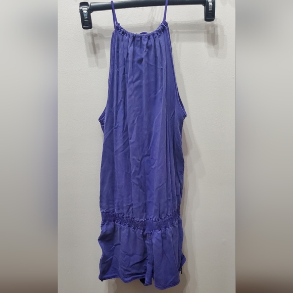 lululemon athletica Pants - Lululemon Purple Halter Romper with Open Back